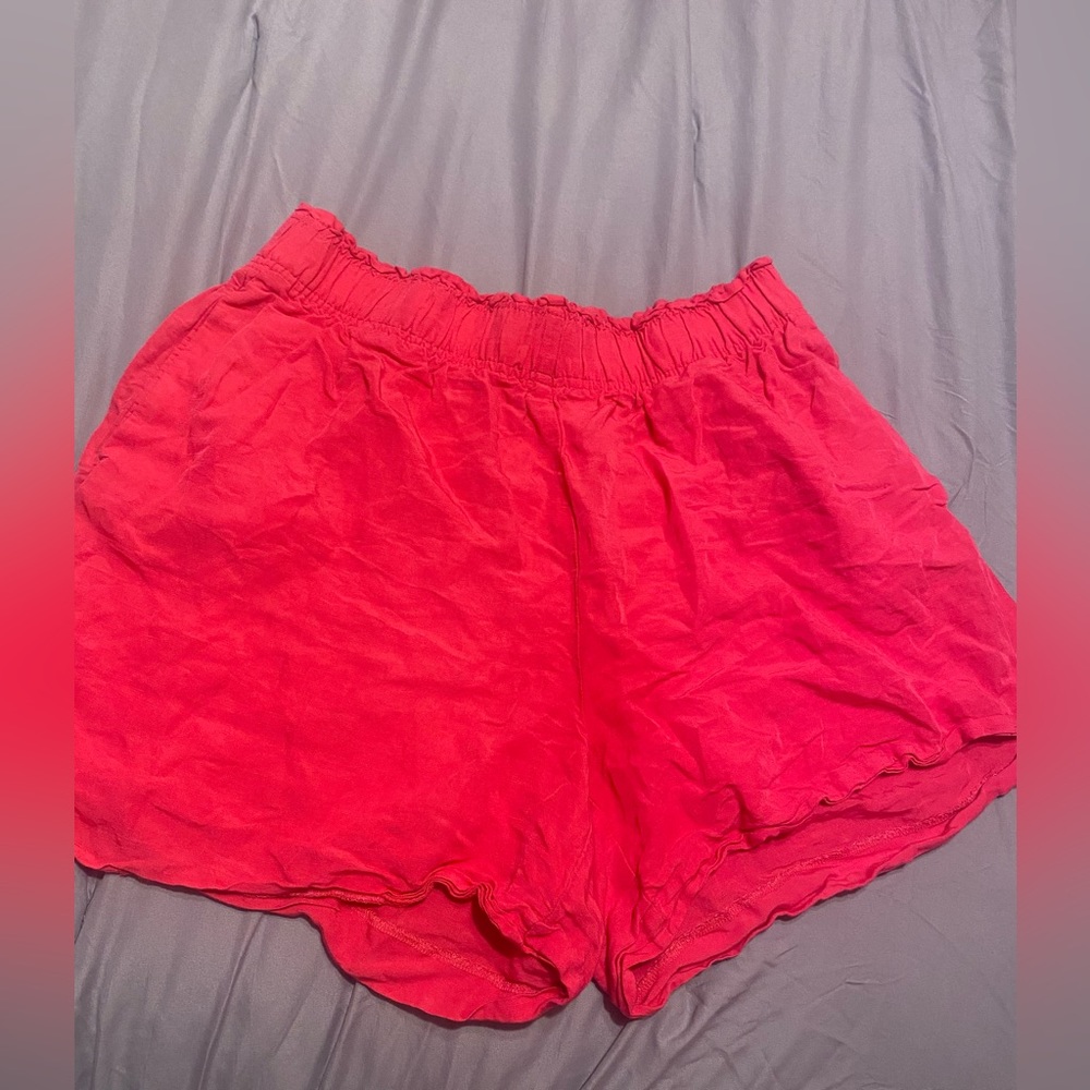 Pink HM Linen Blend/Lin Melange ,Size Large, 55%Viscose ,45%Linen